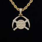 Denver Nuggets Official NBA Micro Logo Pendant in Yellow Gold