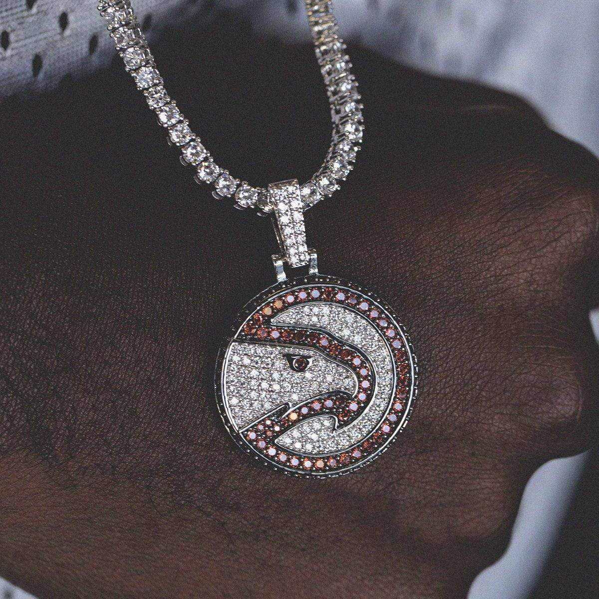 Atlanta Hawks Official NBA Logo Pendant