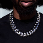 Miami Cuban Chain in White Gold - 25mm