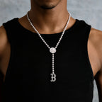 Boston Red Sox Official MLB Lariat in White Gold