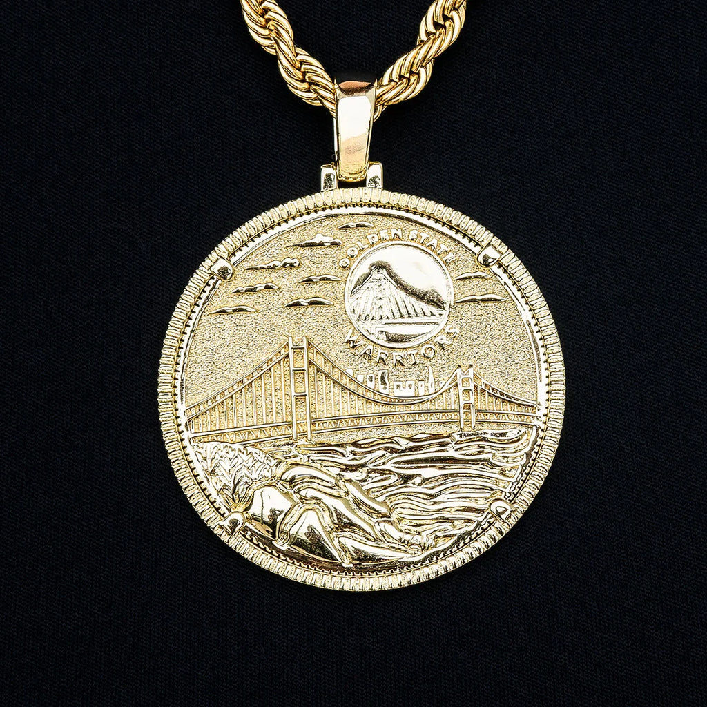 Golden State Warriors Official NBA Coin Pendant