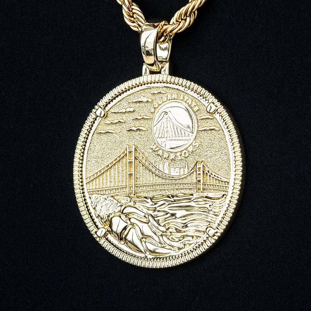 Golden State Warriors Official NBA Coin Pendant