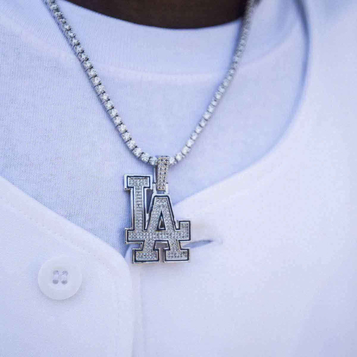 Los Angeles Dodgers Official MLB Logo Pendant