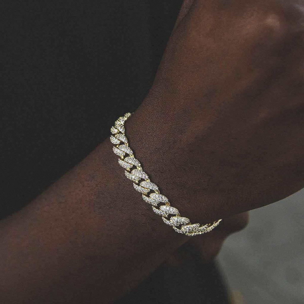Diamond Cuban Chain + Bracelet Bundle in Yellow Gold - 8.5mm