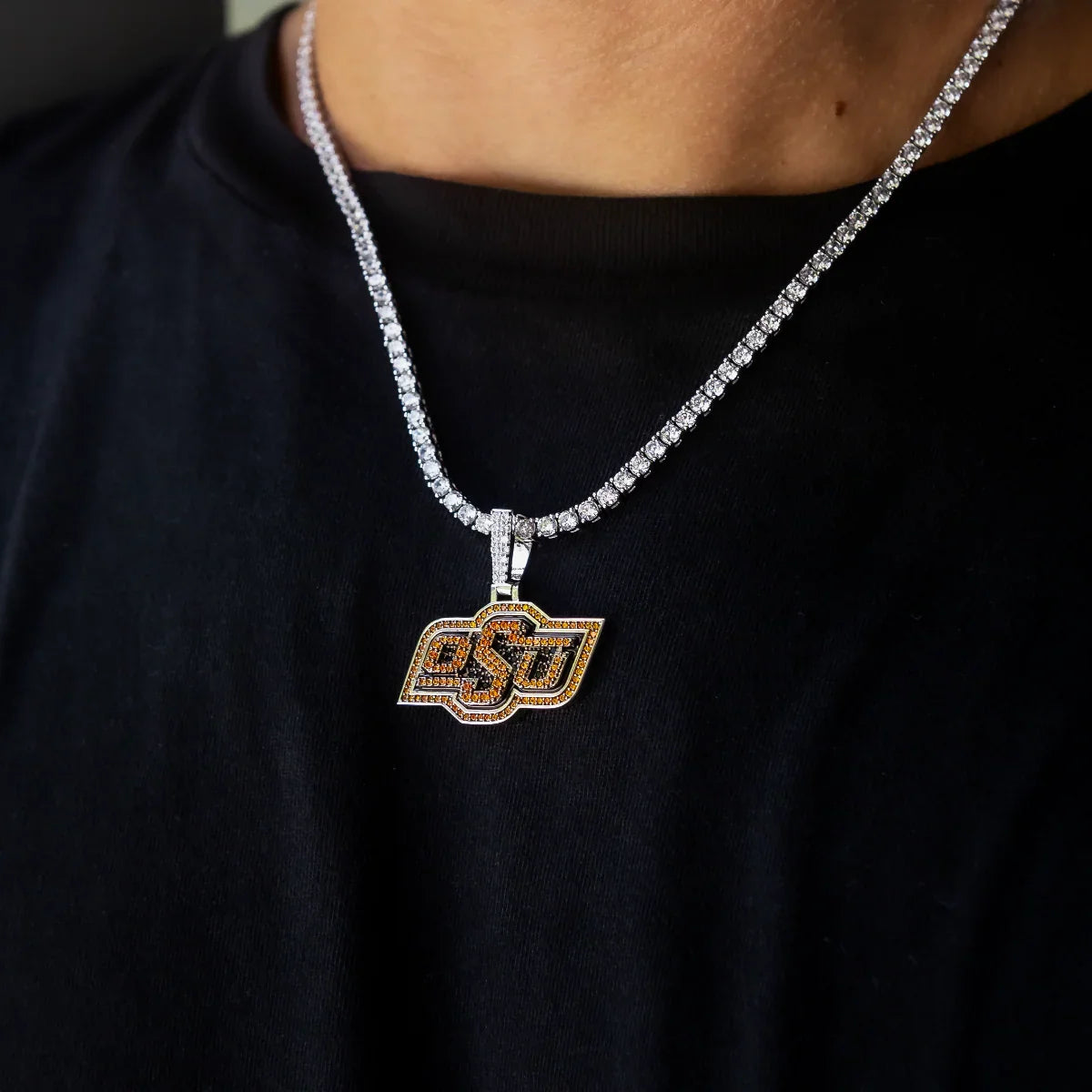 Oklahoma State Cowboys Official NCAA Logo Pendant