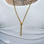 Golf Tee Pendant in Yellow Gold