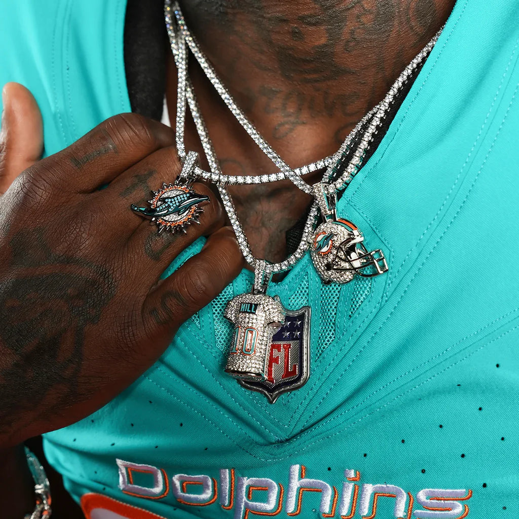Miami Dolphins Tyreek Hill Jersey Pendant