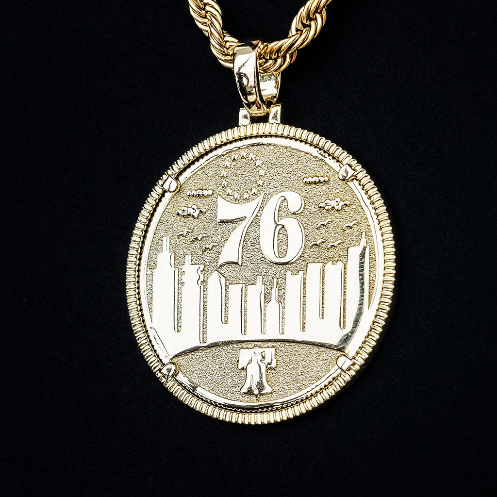 Philadelphia 76ers Official NBA Coin Pendant