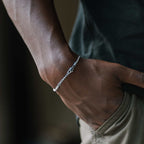 Rope Bracelet in White Gold (Adjustable)- 2mm