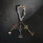 GLD X Bloody Osiris Moissanite Key Clip On in Rose Gold Vermeil