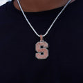 Syracuse University Official NCAA Logo Pendant in White Gold