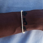 3 Prong Tennis Bracelet in Yellow Gold -2mm