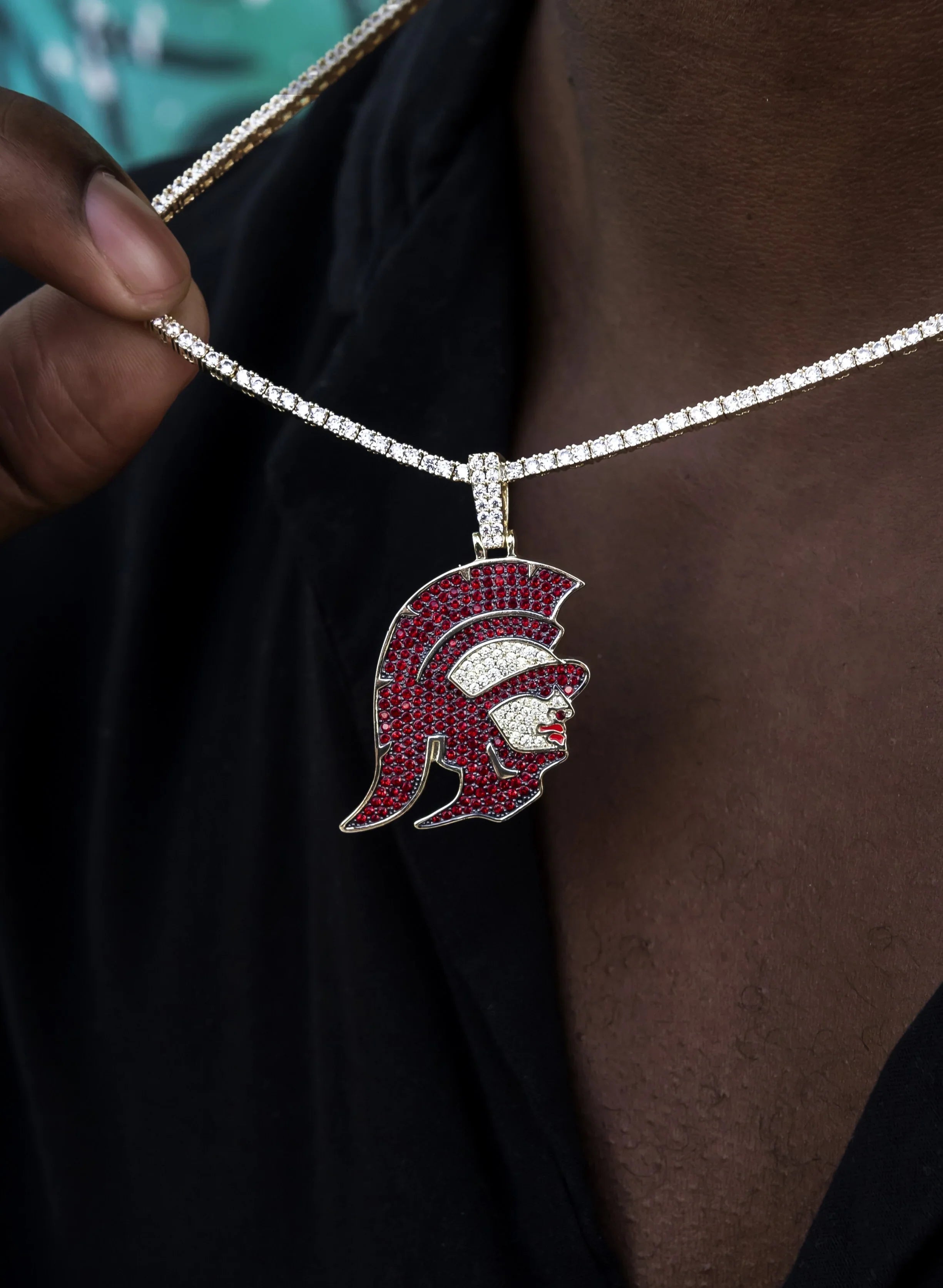 USC Trojans Head Official NCAA Pendant