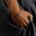 Miami Cuban Chain Bracelet in Black - 5mm