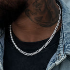 Diamond Figaro Pearl Chain
