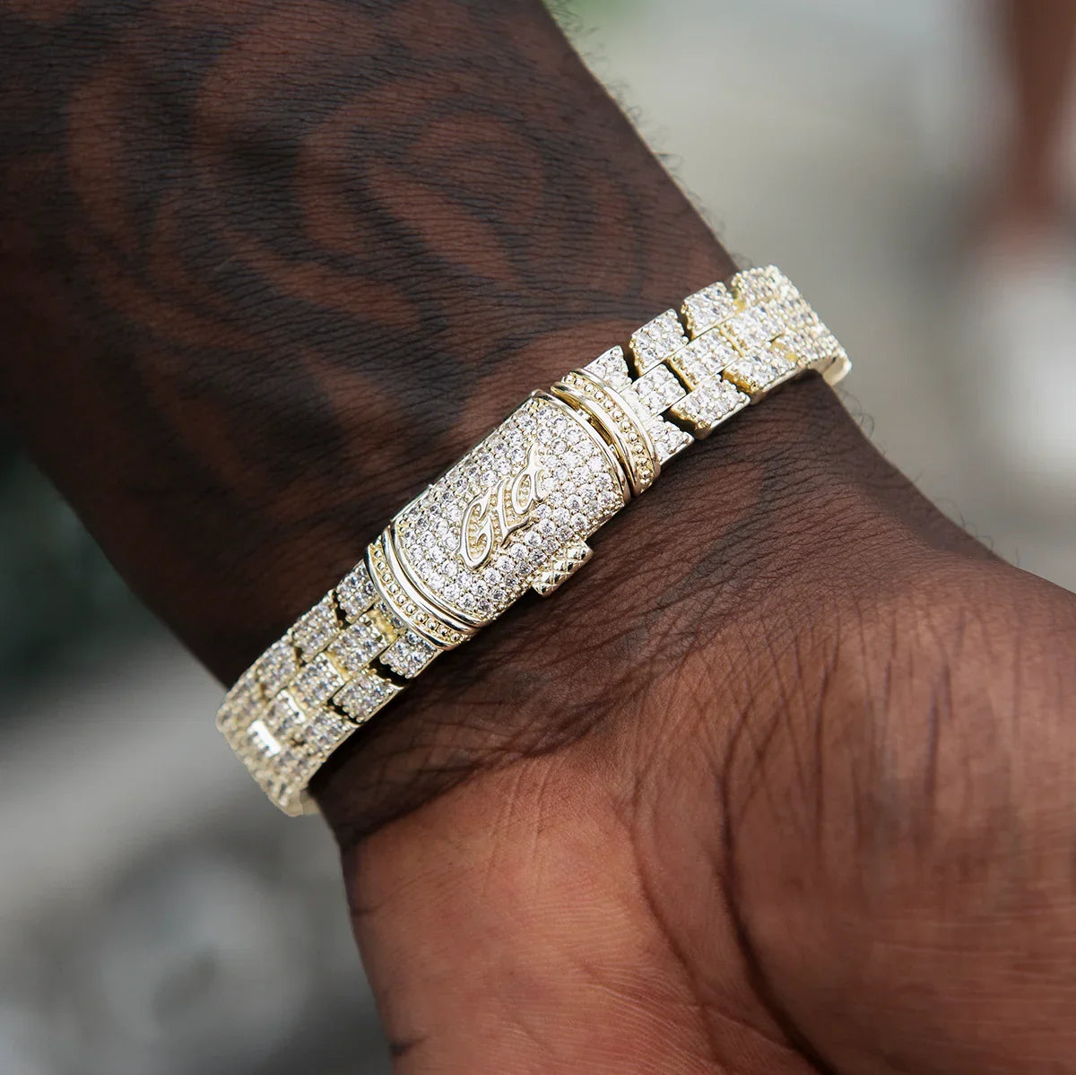Diamond Spine Chain + Bracelet Bundle in Yellow Gold