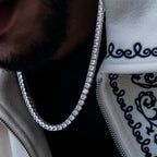 Diamond Tennis Chain in White Gold- 5mm