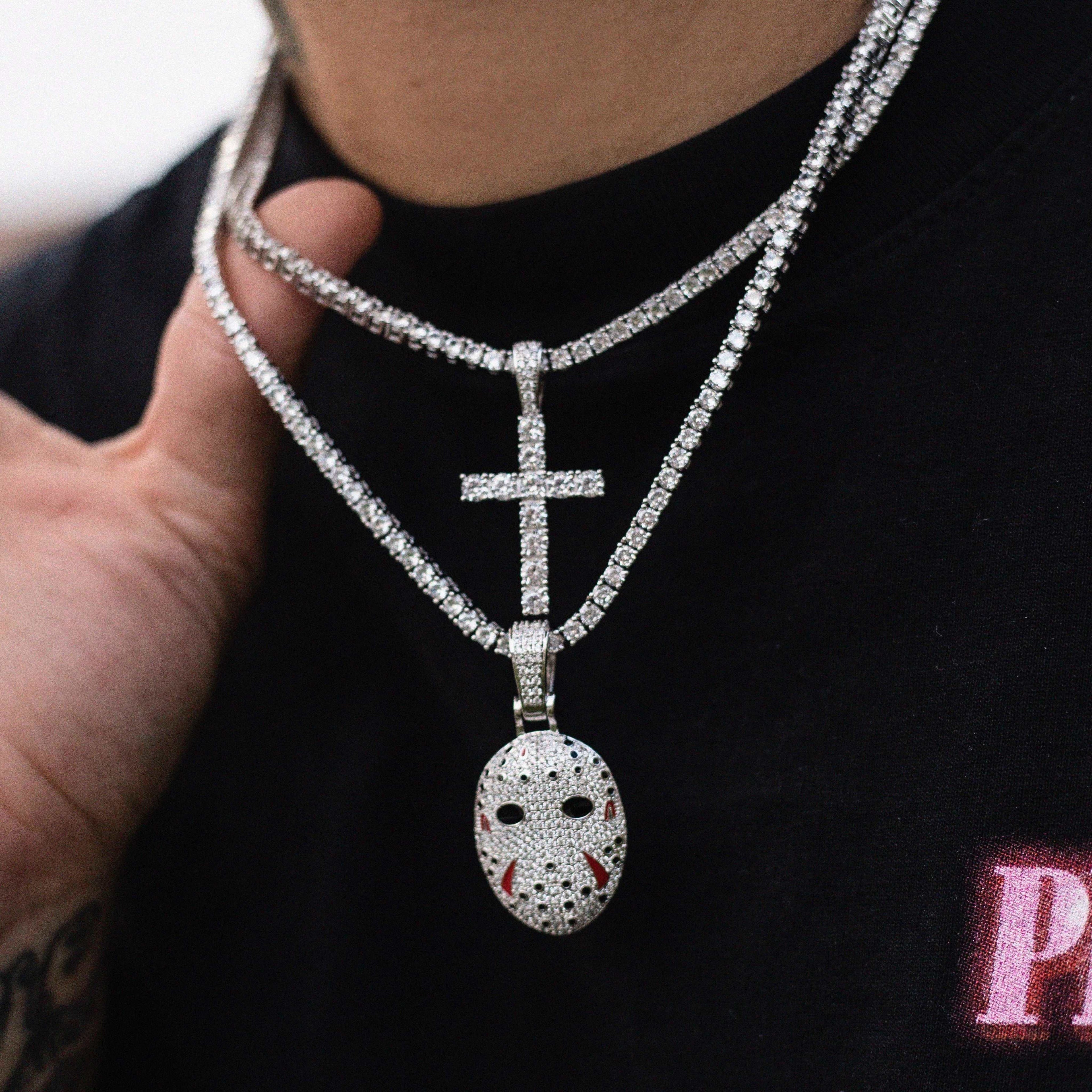 1 Chain + 1 Pendant  - White Gold