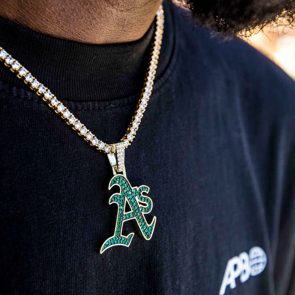 Oakland Athletics Official MLB Logo Pendant