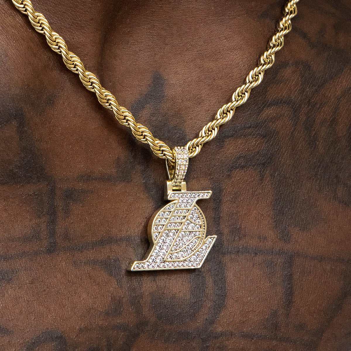 Los Angeles Lakers Official NBA Micro Logo Pendant