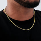Micro Cuban Chain in Yellow Gold- 3mm