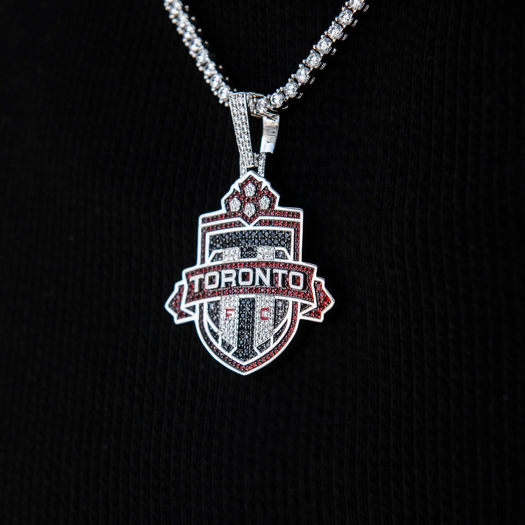 Toronto FC Official MLS Logo Pendant in White Gold