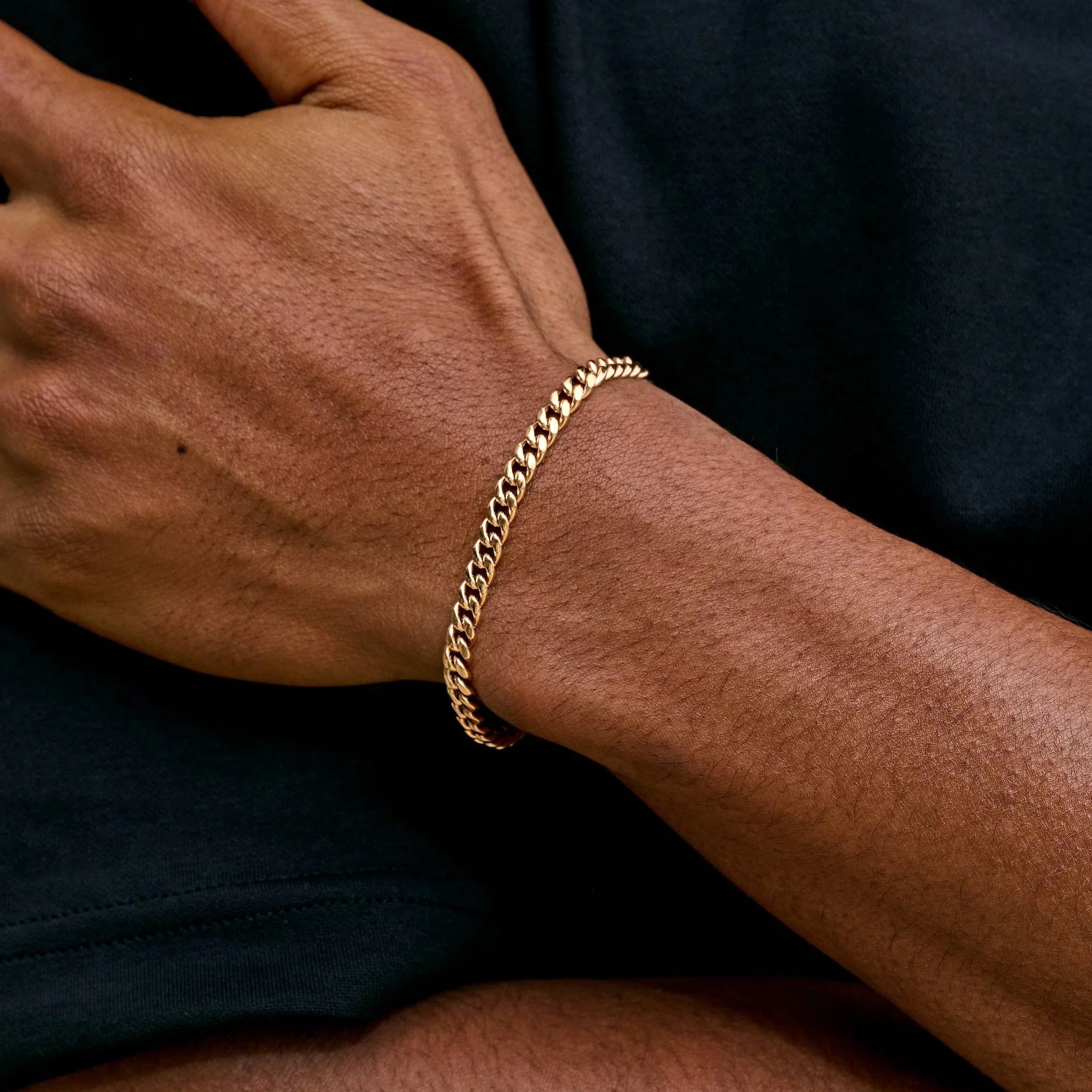 Miami Cuban Chain Bracelet in Rose Gold - 5mm