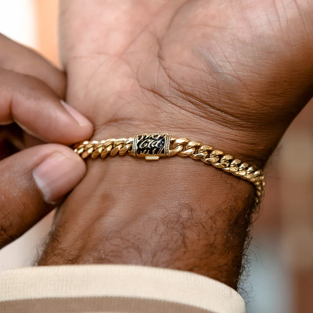 Miami Cuban Chain + Bracelet Bundle in Yellow Gold - 6mm