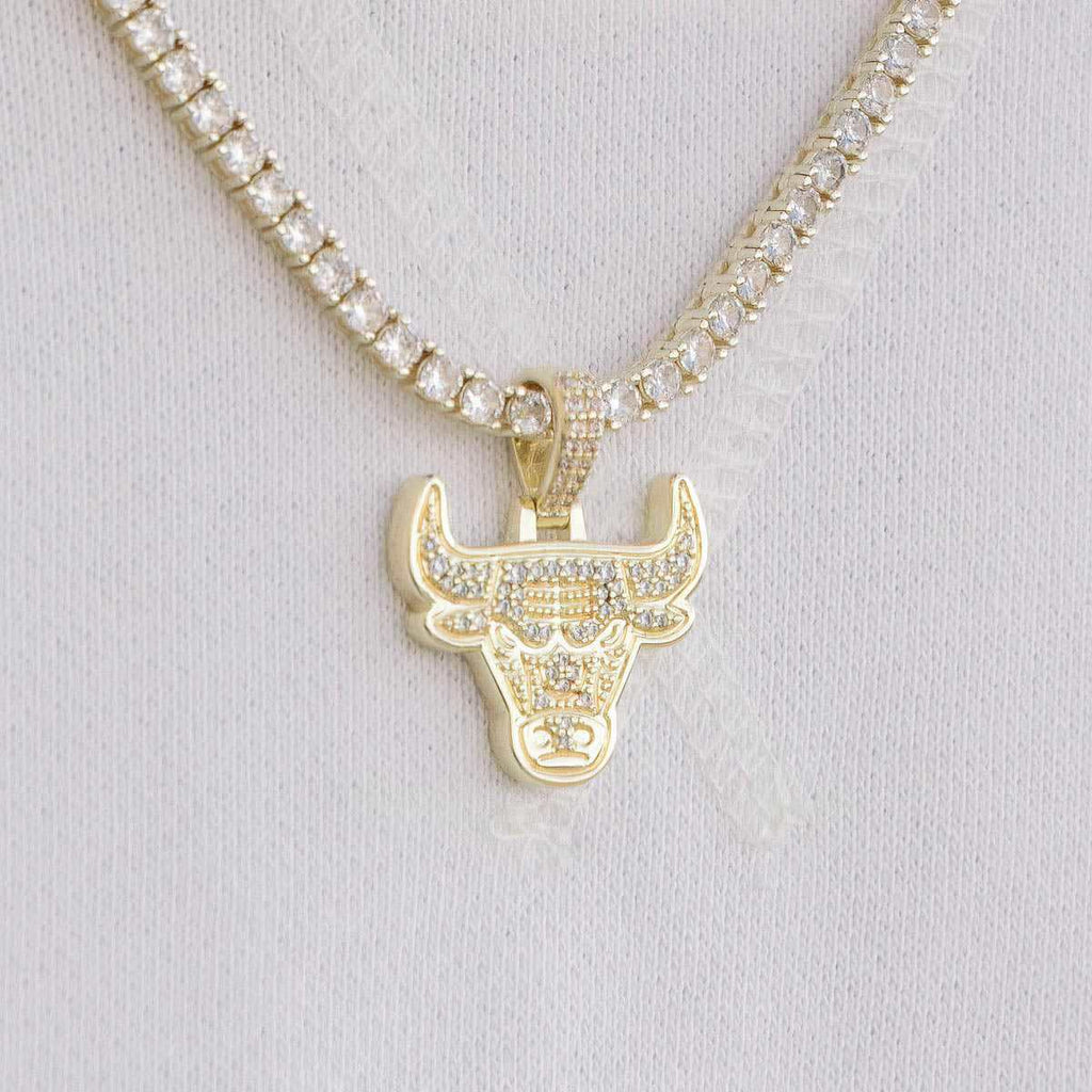 Chicago Bulls Official NBA Micro Logo Pendant