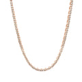 Men's Moissanite Diamond Tennis Chain in Rose Gold Vermeil - 2mm
