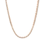 Men's Moissanite Diamond Tennis Chain in Rose Gold Vermeil - 2mm
