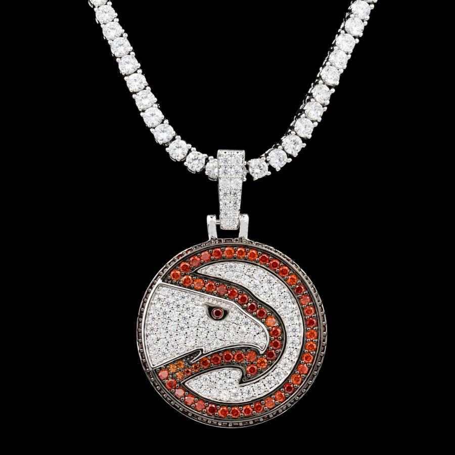 Atlanta Hawks Official NBA Logo Pendant