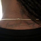Palm Chain + Bracelet Bundle in Yellow Gold- 2mm
