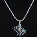 Utah Hockey Club Official NHL Logo Pendant in White Gold