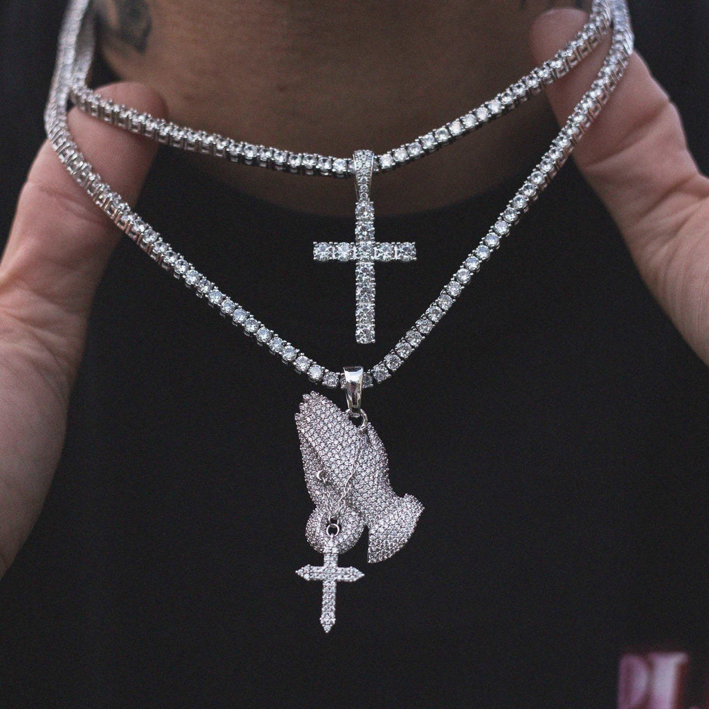 Choose 2 Chains + 2 Pendants - White Gold