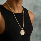 Atlanta Hawks Official NBA Coin Pendant in Yellow Gold