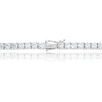 Diamond Tennis Chain in White Gold- 5mm