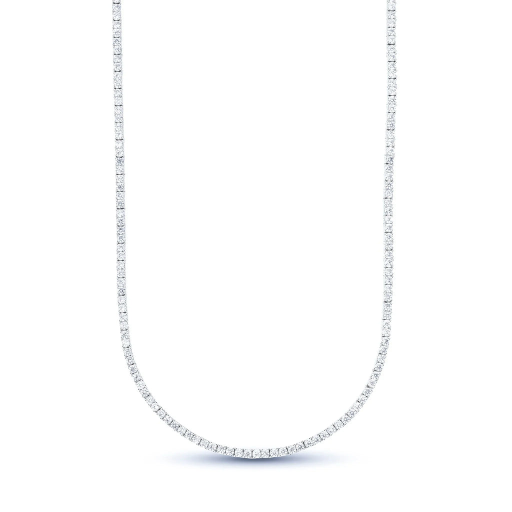 Moissanite Diamond Tennis Chain in Sterling Silver - 2mm