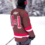 GLD Brown and Red Hockey Jersey