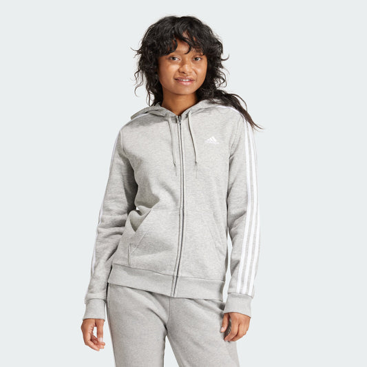 Women's adidas Essentials Fleece 3-Stripes Full-Zip Hoodie