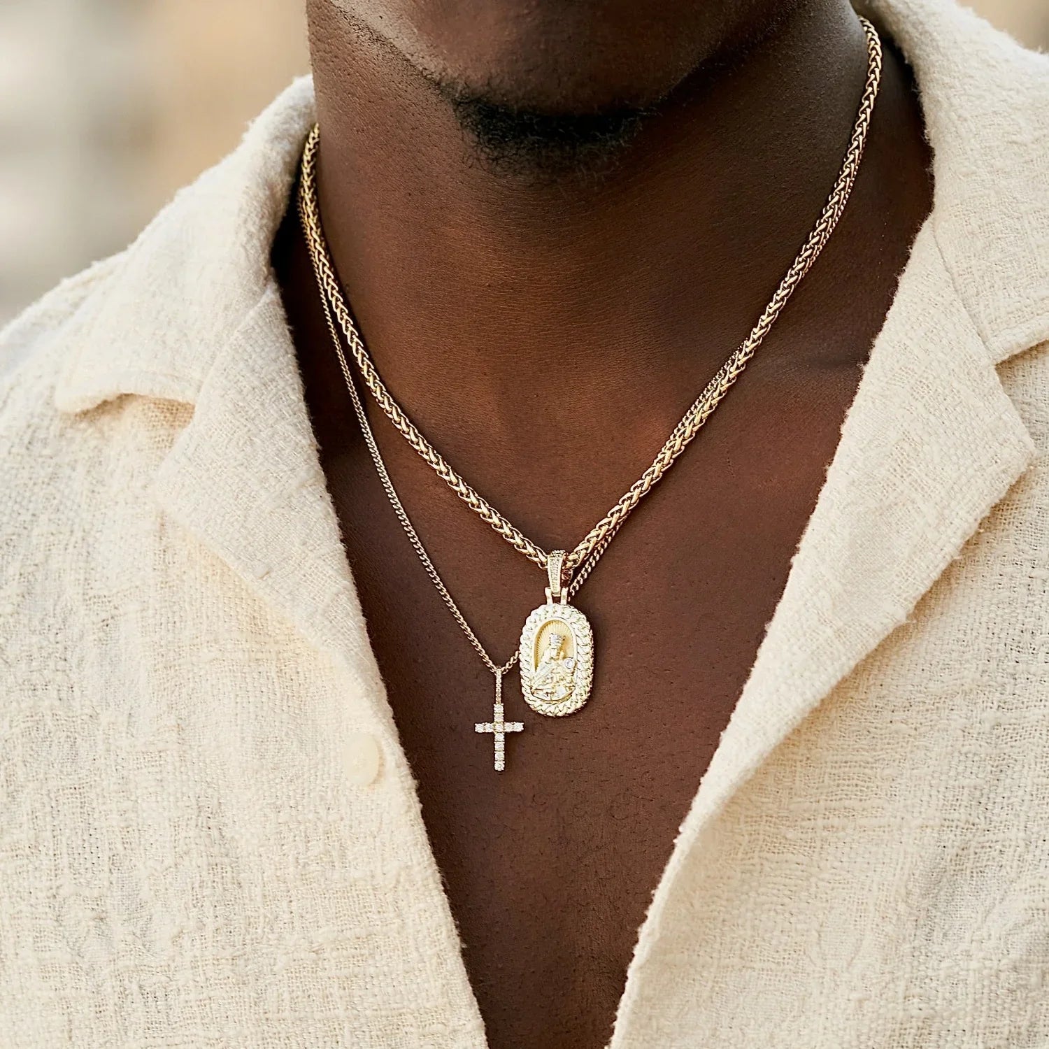 Micro Cuban Chain in Yellow Gold - 2mm