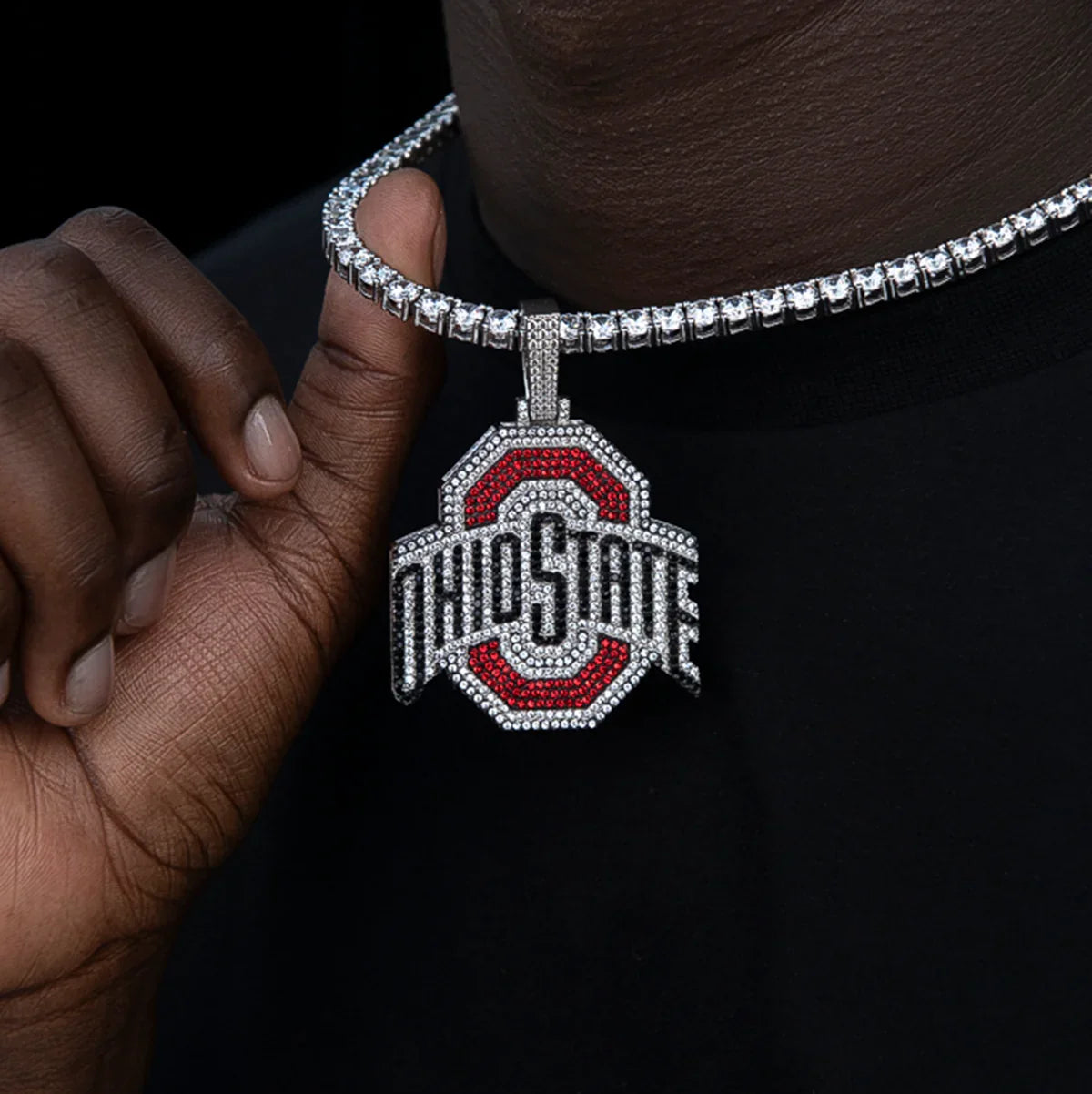 Large Ohio State Buckeyes Official NCAA Logo Pendant