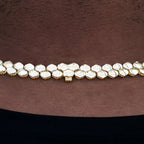 Flat Snake Link Chain in Yellow Gold -4mm