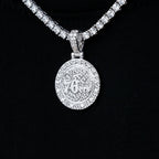 Philadelphia 76ers Official NBA Micro Logo Pendant in White Gold