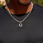 Indianapolis Colts Official NFL Micro Logo Pendant in White Gold