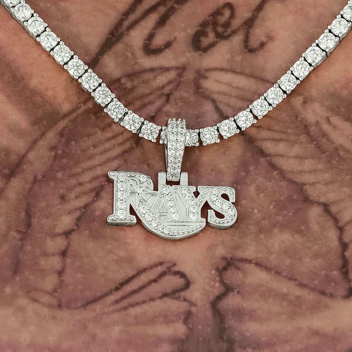 Tampa Bay Rays Official MLB Micro Logo Pendant