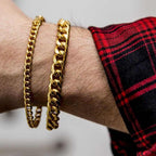 Miami Cuban Bracelet in Yellow Gold -5mm
