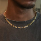 Figaro Chain in Yellow Gold- 6mm