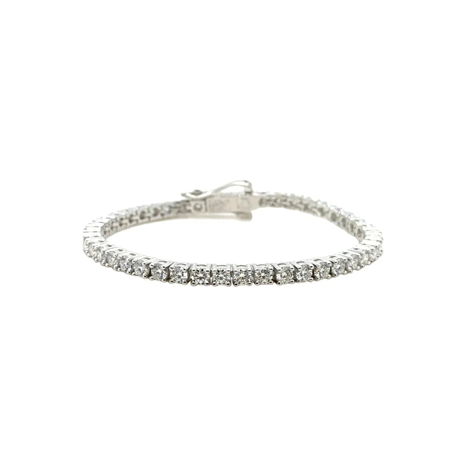 Moissanite Diamond Tennis Bracelet in Sterling Silver- 3mm