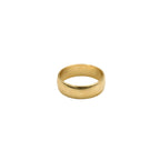 High Polish Rounded Band Ring in Solid Gold - 6mm